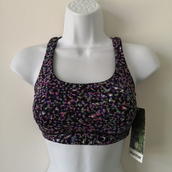 NWT LULULEMON SEAWHEEZE Multi Reflective Print B/C Cup All Sport Energy Bra 4 - Picture 1 of 6